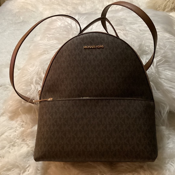 Michael Kors Logo Sheila Backpack, Size Medium, Color Brown, NWT